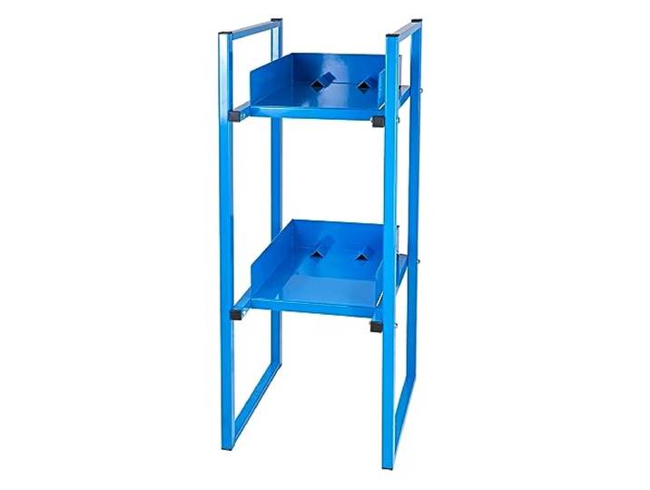 PROREGAL Fassregal für 30-60 Liter Fässer Duo HxBxT 120x47x65cm Lichtblau Regal Fässer Fässerregal Standregal
