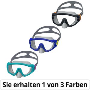 Bestway Schnorchelmaske 22044 Spark Wave, wasserdicht, zweigeteiltes Kopfband, ab 14 Jahren