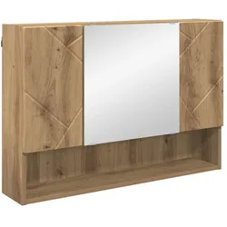 vidaXL, Spiegelschrank, Badezimmer-Spiegelschrank (17 x 17 x 55 cm)