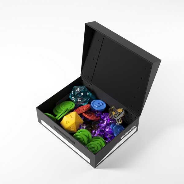 Gamegenic Token Holder – Black for Card Game Accessories, Organizes Tokens, Dice and Cards, Compatible with Gamegenic Storage Products