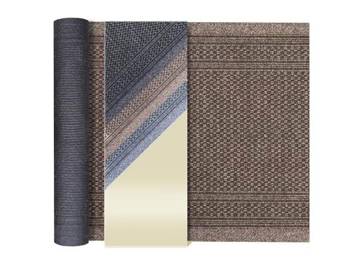 Primaflor Schmutzfangläufer Aztec 66 x 2400 cm Braun Zuschnitt