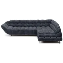 Ecksofa Gappa Stoff Grau Anthrazit