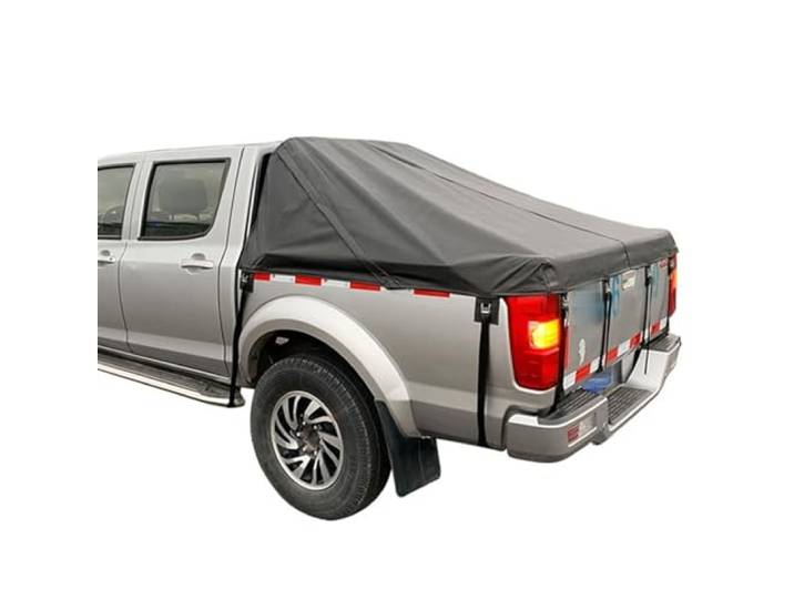 GSCLZ Truck LadefläChenabdeckung Pickup-Truck-Ladeflächenabdeckung, LKW-Ladeflächenplane, wasserdichte Pickup-Truck-Ladeflächenabdeckung FüR Pickup-LadefläChe(Black,5.5-ft. Bed)