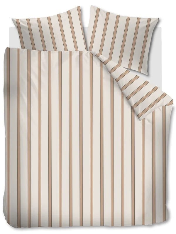 vtwonen Fun Stripe Naturel dekbedovertrek