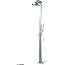 JEE-O fatline 02 Gartendusche gebürstet mit Handbrause