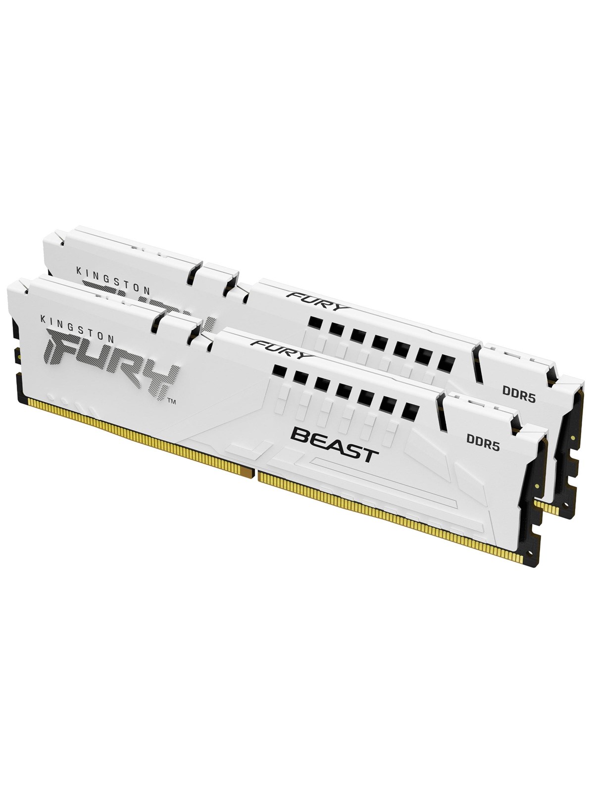 Kingston FURY Beast DDR5-5600 - 32GB - CL40 - Dual Channel (2 pcs) - Intel XMP - Weiß