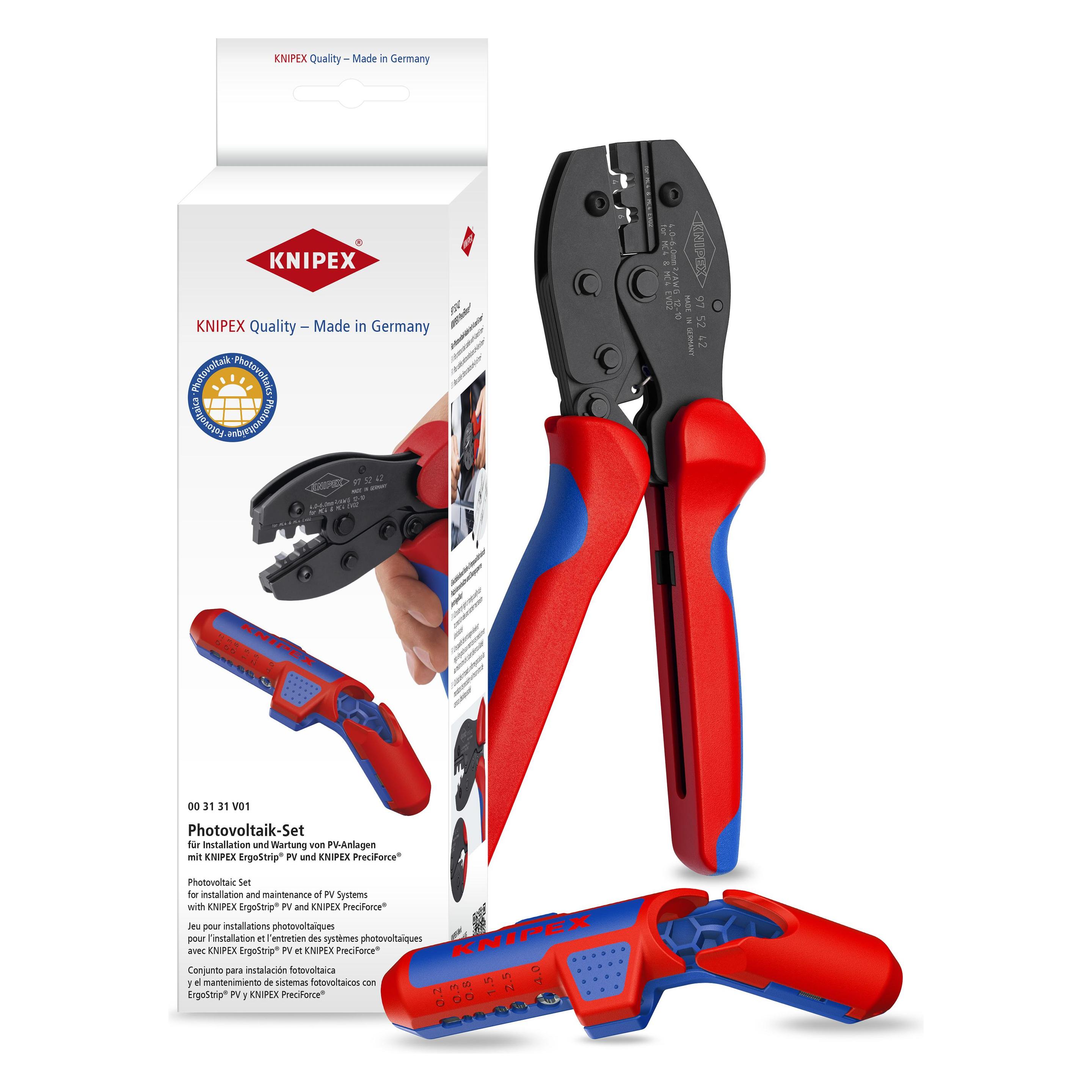 Knipex 00 31 31 V01 SB Abisolierwerkzeug-Set (260 mm) (00 31 31 V01 SB)