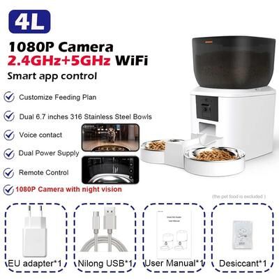 Uplift Picks Furpipi 8L Smart Automatic Cat Feeder With HD Camera WiFi App Control Pet Food Dispenser f
