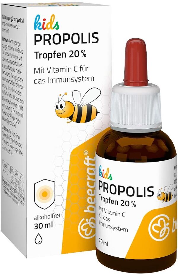 Beecraft Kids Propolis Bio Tropfen 20% Plus Vitamine c 30ml