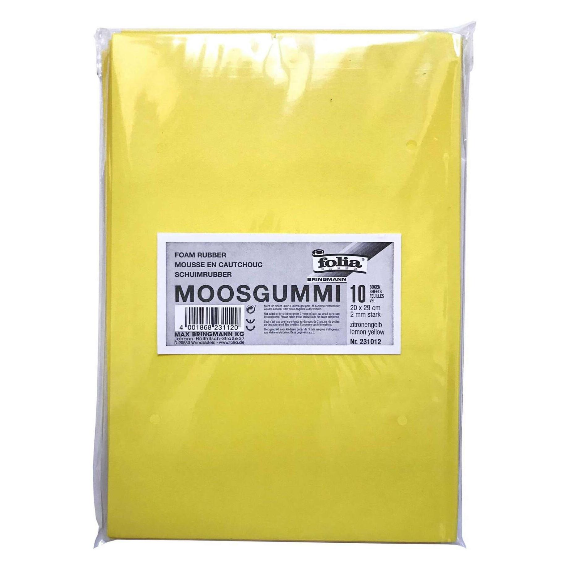 Folia Moosgummi zitronengelb (231012)