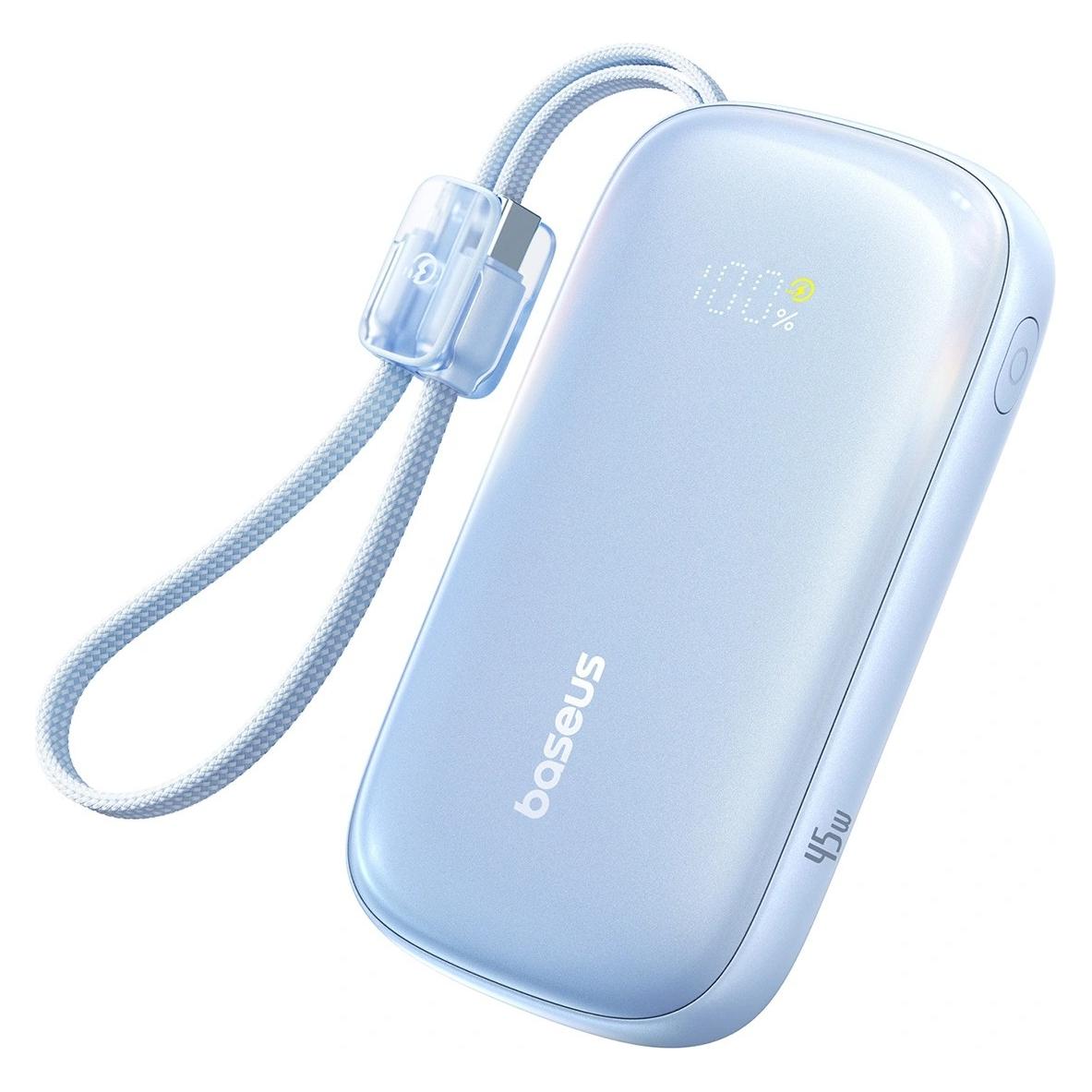 Baseus Powerbank EnerFill FC21 QPow 3 Ultra, 10000mAh, 45W, QC + PD, Blue (10000 mAh, 45 W, 36.50 Wh) (6932172692537)