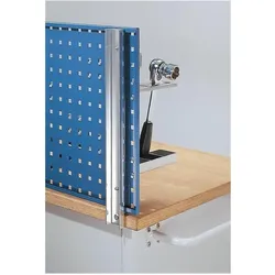 Rasterplan, Werkzeugwand, Werkbankhalterung für Plattenlänge 1500/2000 mm passend für Loch-/Schlitzplatten
