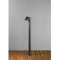 Konstsmide Wegeleuchte TRIESTE mit Pfahl, GU10 max. 35W, Schwarz, Aluminium / Acrylglas klar KON-7524-370