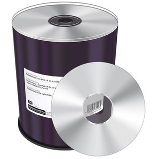 MediaRange DVD+R 8.5GB 100pcs 8x silber unbedruckt Cakebox