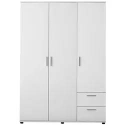 BEGABINO Kleiderschrank Bibo 115 x 191 cm Dekor Weiß