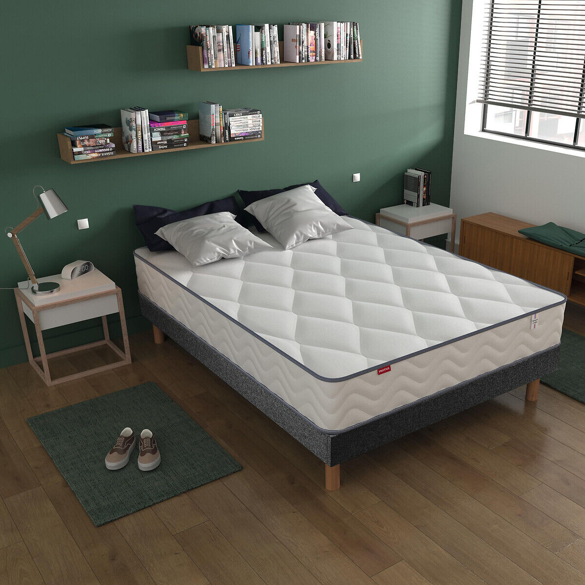 MERINOS Ensemble matelas roulé et sommier kit, Sweety