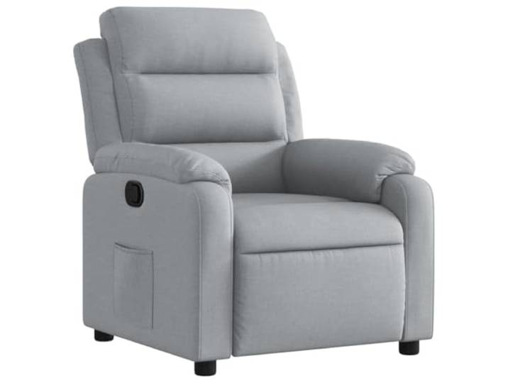 Heofavd Relaxsessel mit Liegefunktion TV Sessel Hellgrau Stoff