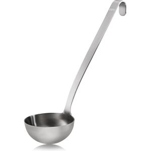 Gefu Schöpflöffel Baseline, 29100, Edelstahl, 31,7cm, Ø 9cm, spülmaschinengeeignet, silber
