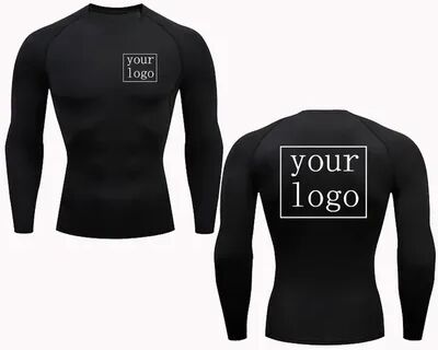 Rare Purchases Custom Compression T Shirt, Your Design Logo, Quick Dry Gym Tee Men Women sgcx black m