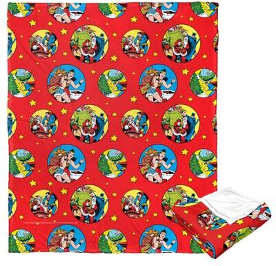 Wb Dc Justice League Heroic Holiday Helpers Silk Touch Throw by The Northwest in O