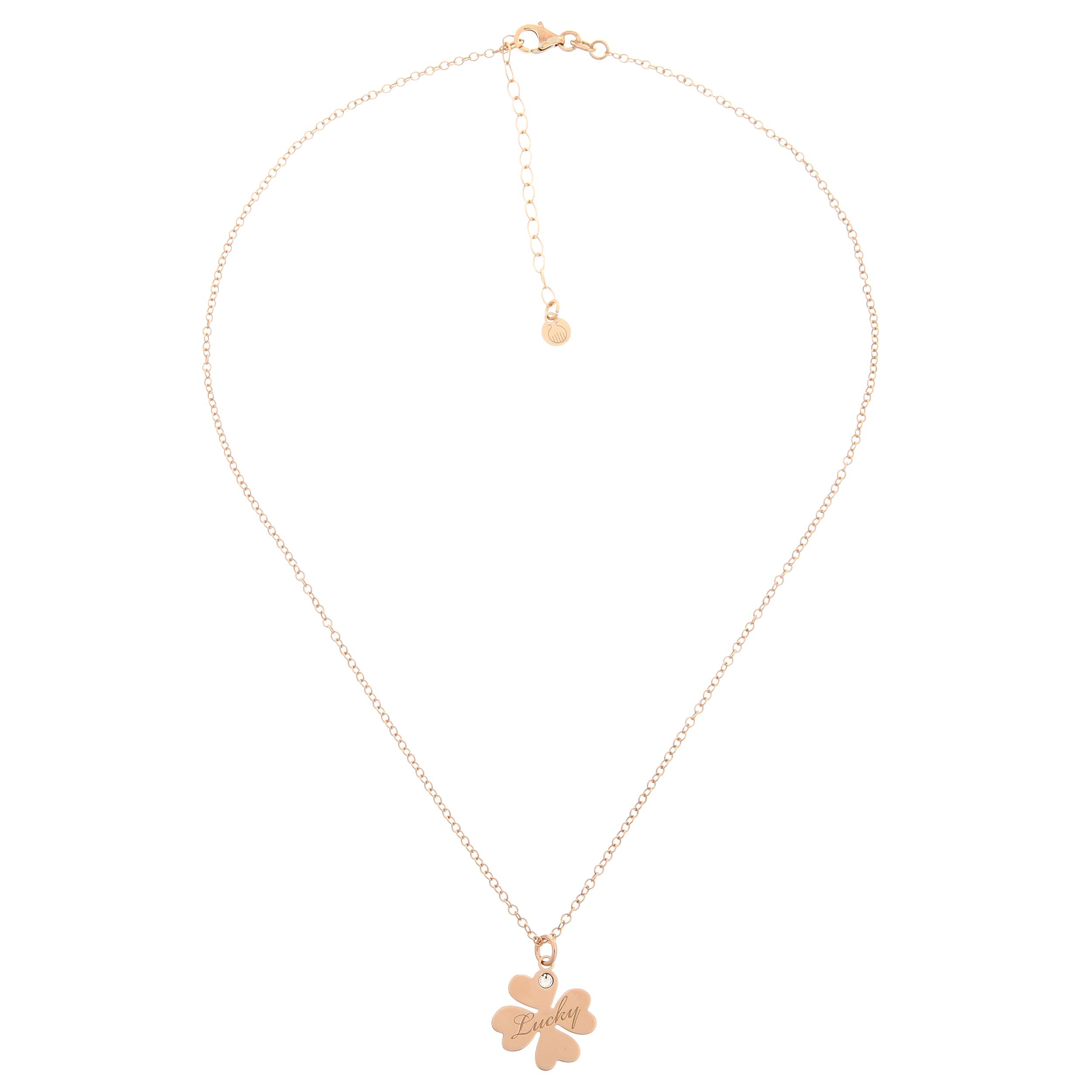 Orphelia 'Cardinale' Dames 925 Sterling Zilveren Ketting met Hanger - Roze ZK-7186/RG