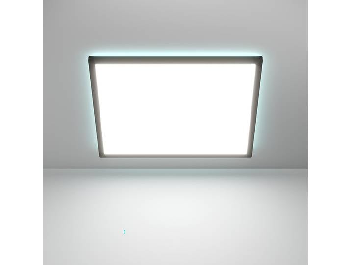 Plafonnier LED 50 x 50cm Noir/Noir polycarbonate LED Module LED