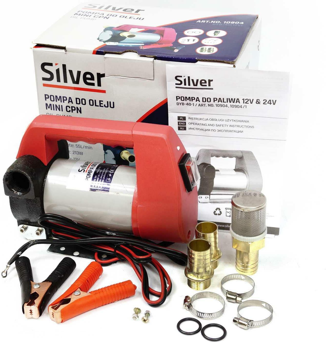 12V Oliepomp Zilver