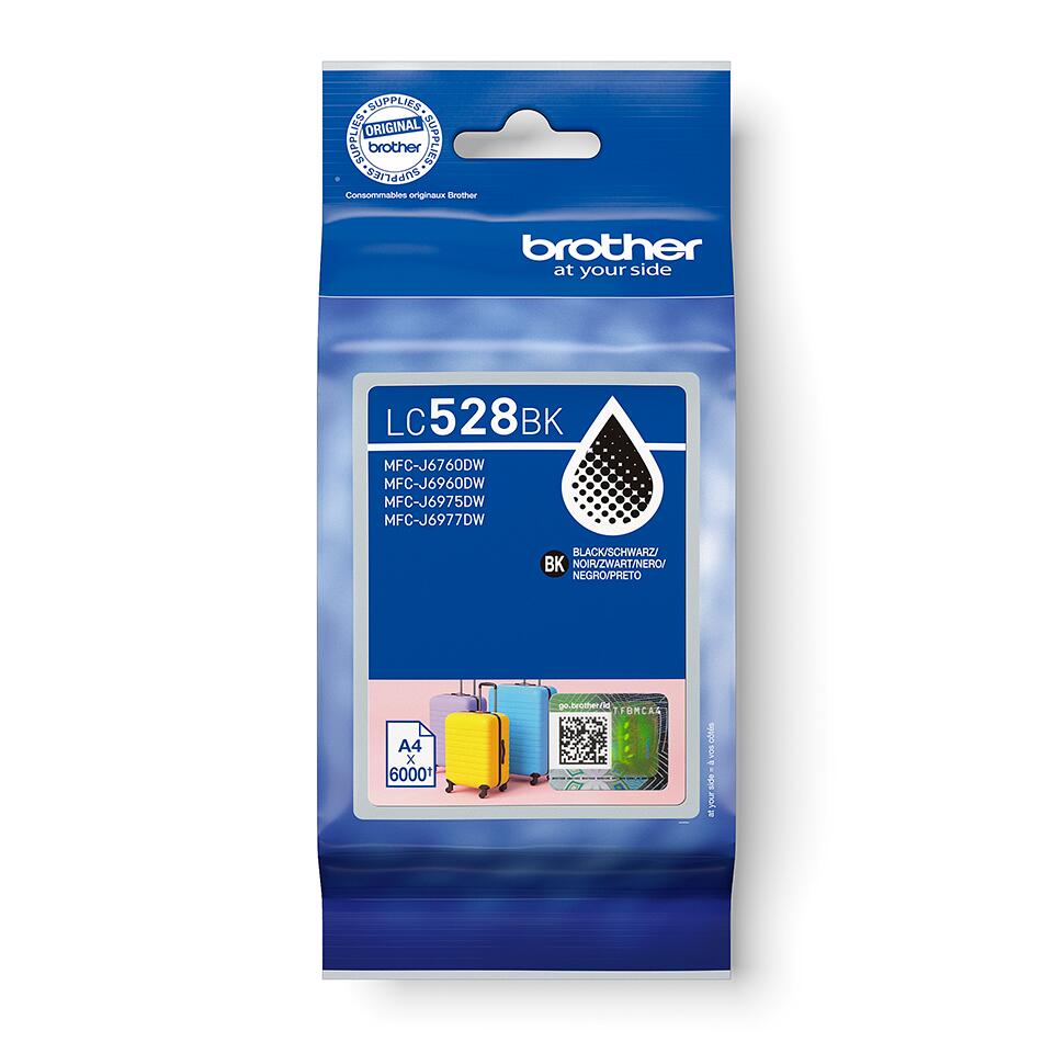 Brother Original LC528BK Druckerpatrone schwarz 6.000 Seiten