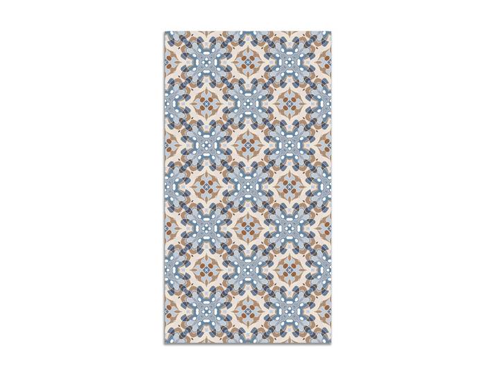 Tapis vinyle tuile mosaïque bleu 120x170cm