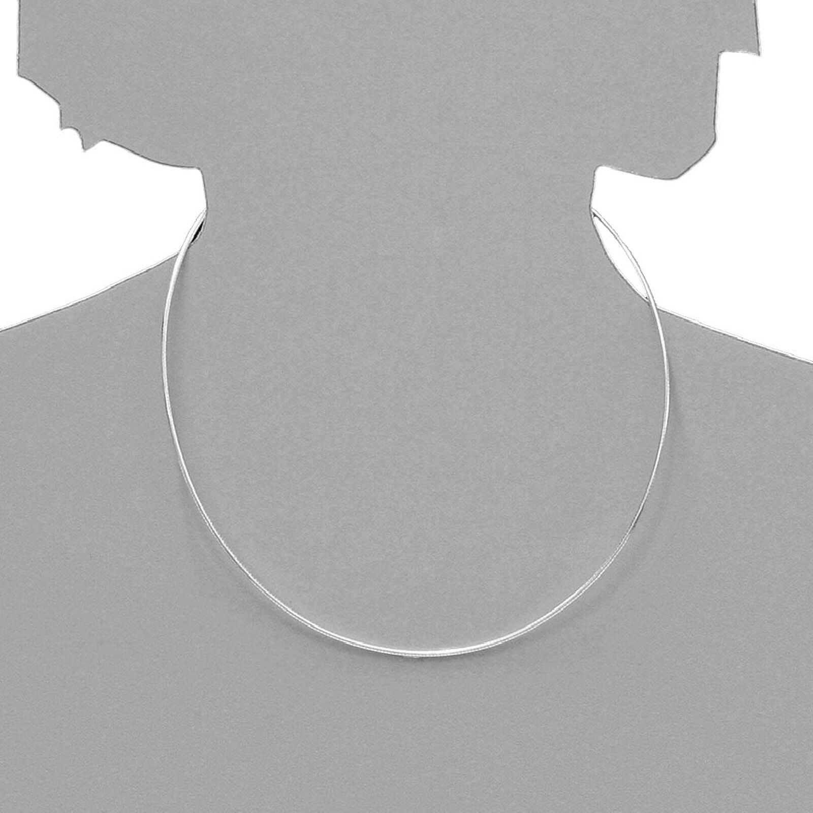 Halsreif OSTSEE-SCHMUCK "Ostsee-Schmuck Halsreif Omega 1,4 mm Halsreif Omega 1,4 mm" Gr. 42, silber (weiß, neutral), Halsketten, Damen, 42cm, Silber 925 (Sterlingsilber), L: 42, Halsreif