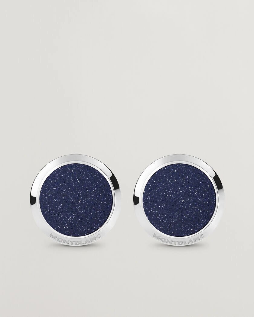 Montblanc Meisterstück Cufflinks Blue Goldstone