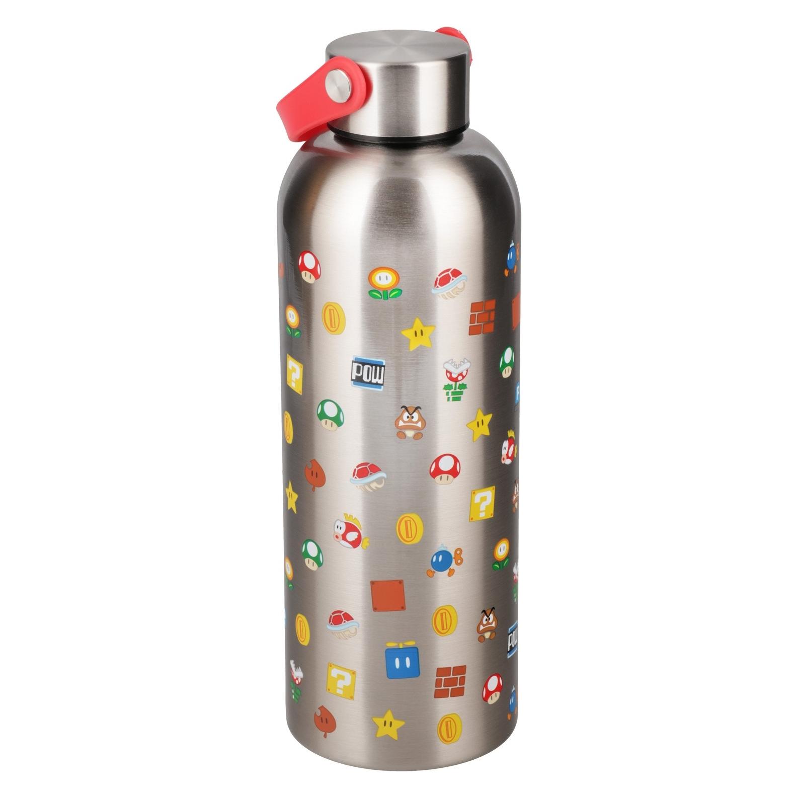 Paladone Products Paladone Borraccia Metallica Super Mario Icons (0.50 l) (GTAZ0453)