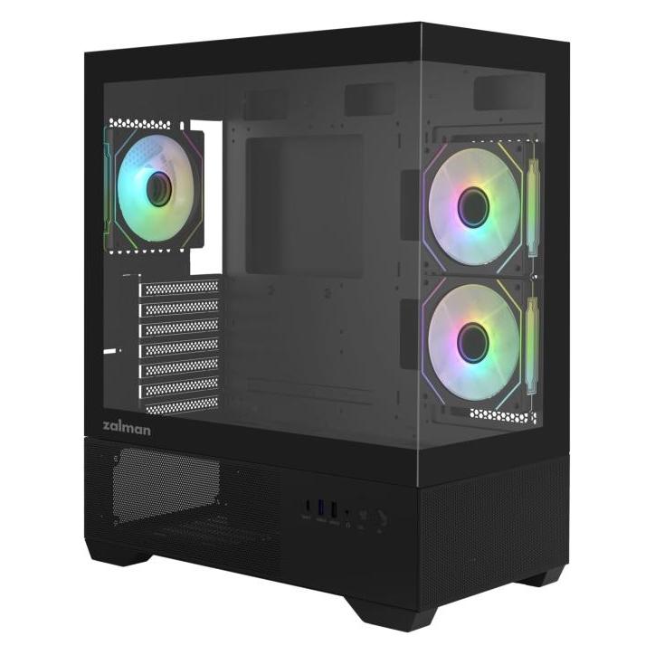 Zalman Boitier Moyen Tour ATX Chronix v2 avec panneaux vitrés (Noir) (ATX, Mini-ITX) (CHRONIX V2 BLACK)