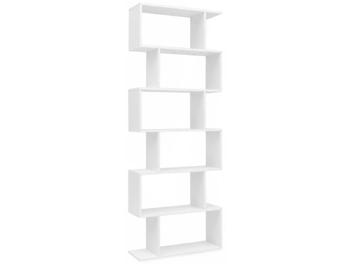 Bibliothèque à 6 compartiments en aggloméré, blanc