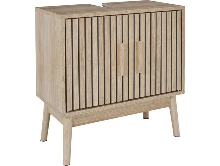 Meuble Sous Vasque - HOME DECO FACTORY - Klaus - Épuré - Marron
