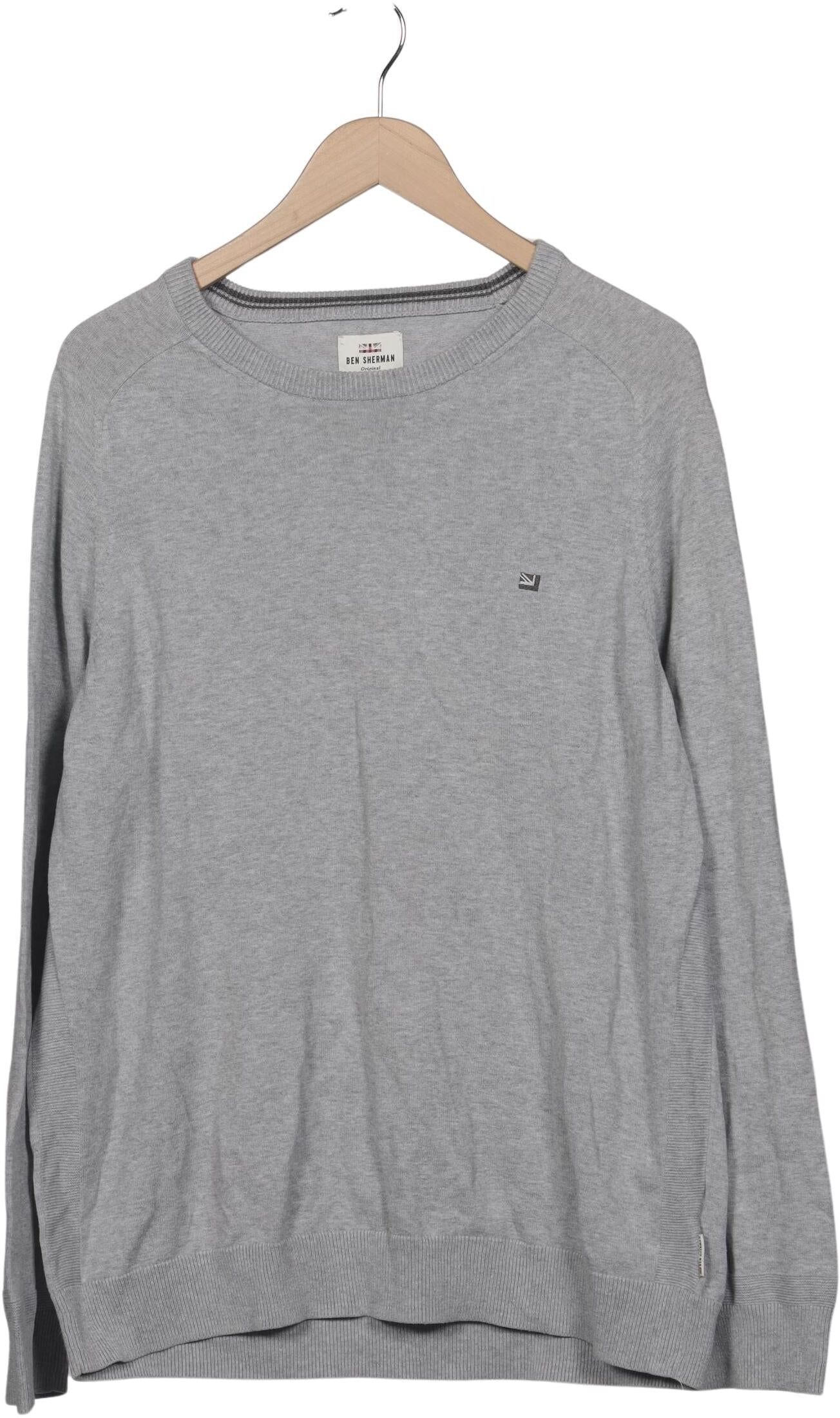 Ben Sherman Herren Pullover, Grau, Gr. Xxl, Baumwolle - Second Hand