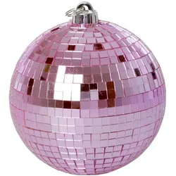 Rice - Disco Ball - Soft Pink - Medium (15 cm), Spiegelkugel, Pink, Rosa
