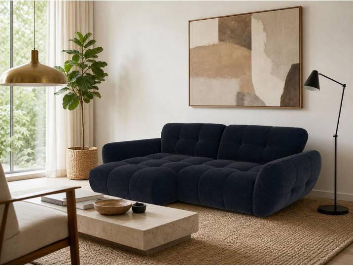 foamnova Ecksofa Vannes, mit Recamiere, B 272 cm, sehr komfortabel, Recamiere links oder rechts, auch als Dauerschläfer nutzbar