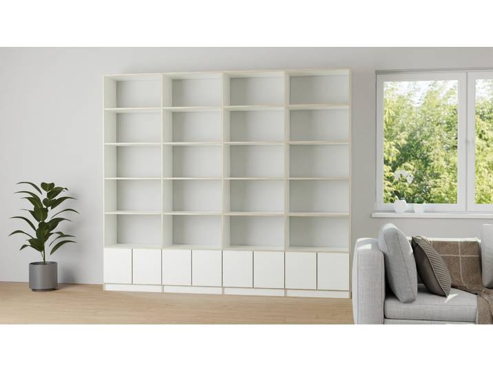 Stabiler Raumteiler mit vielen Optionen Premium Dekore Weiß Multiplex Kante
