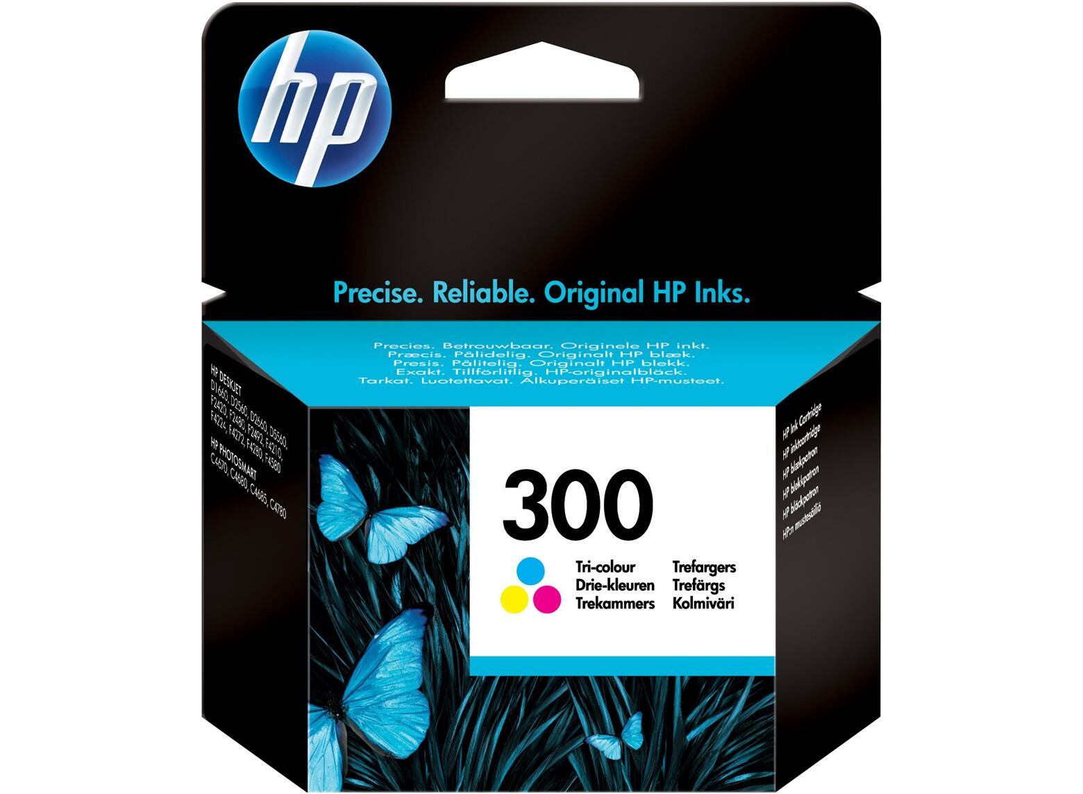 HP Inc. HP Original 300 Druckerpatrone cyan, magenta, gelb 165 Seiten 4ml (CC643EE) CC643EE#UUS