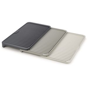 JosephJoseph Abtropfmatte Tier, Kunststoff, grau, ausziehbar