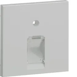 Hager GZUAE1A7035 Zentralscheibe UAE 1-fach, für Rahmenblende 55, hfr, lichtgrau