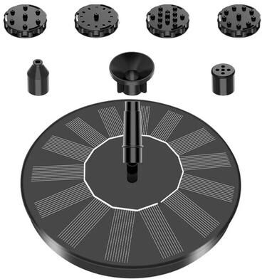 Fusion Finds Solar Fountain Pump Kit: Energy saving, Colorful, Outdoor Watering Solution For Garden, Pool, Bird Bath Solar Panel In 13cm Solar Fountain