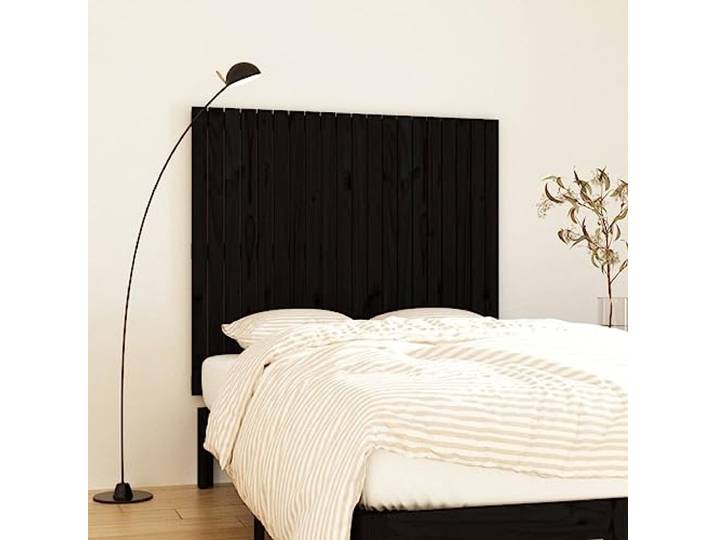 Holzbett Kopfteil aus massivem Kiefernholz, Wandmontage, 127,5x3x110cm, klassisches Design, perfekte Rückenstütze beim Lesen oder Fernsehen, für