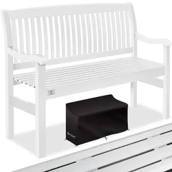 KESSER® Gartenbank Holz Holzbank wetterfest   Für 3 bis 4 Personen   Parkbank aus Massivholz   Sitzbank 320 kg belastbar   Balkonbank Bank für Balkon Terrasse & Garten inkl. Cover
