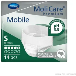 MoliCare Premium Mobile 5 Tropfen Inkontinenzslips Gr. S (14 Stck.)