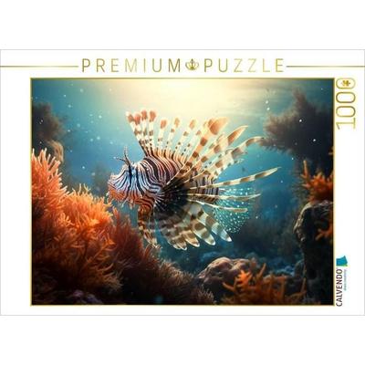 CALVENDO Puzzle Rotfeuerfisch | 1000 Teile Lege-Größe 64x48cm Foto-Puzzle für glückliche Stunden