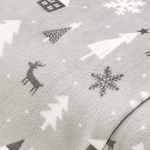 Wellness-Fleece "Weihnachten Modern", grau-color