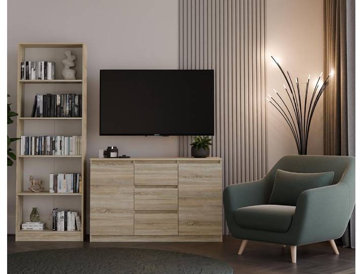 Kommode modern 2 Türen 3 Schubladen funktionales Design