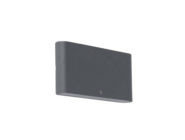 Applique murale extérieure gris foncé 17,5 cm avec LED IP65 -